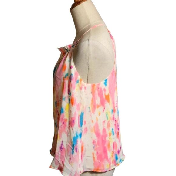 Rory Beca Forever 21 Colorful Painted Look Halter Neck Blouse Top - Picture 5 of 7